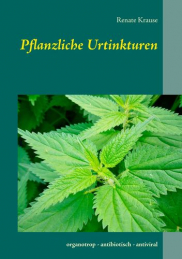 Pflanzliche Urtinkturen Buchcover mit grünen Pflanzenblättern und dem Titel "Pflanzliche Urinkturen".